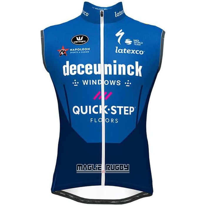 Gilet Antivento Deceuninck Quick Step 2021 Blu